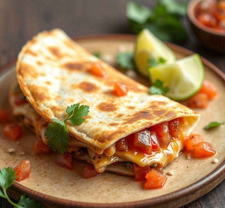 Salsa Chicken Quesadillas