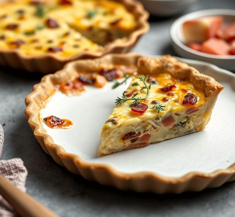 Sauerkraut and Bacon Quiche