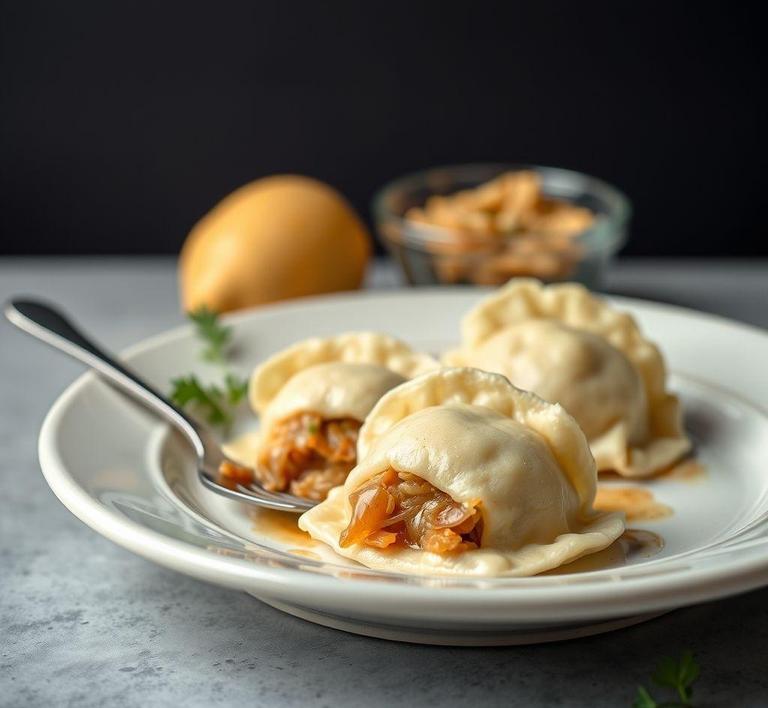 Sauerkraut-Stuffed Pierogi