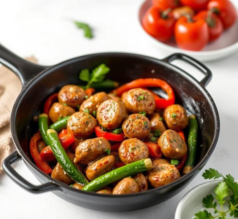 Sausage and Peppers Skillet