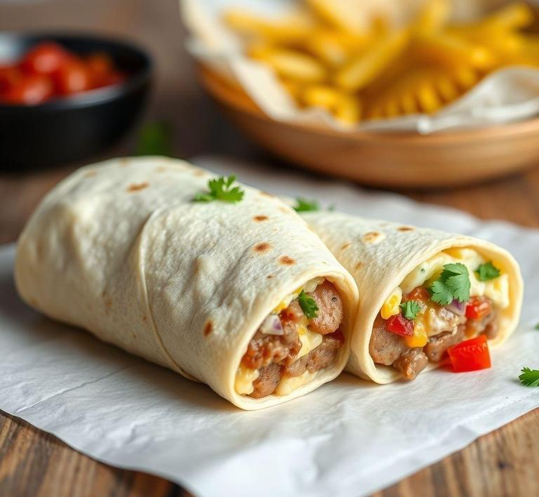 Sausage Breakfast Burrito