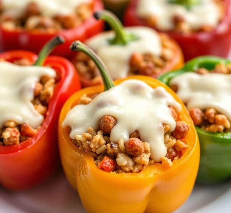 Sausage-Stuffed Bell Peppers