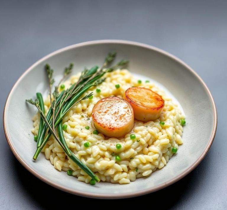 Scallop and Leek Risotto