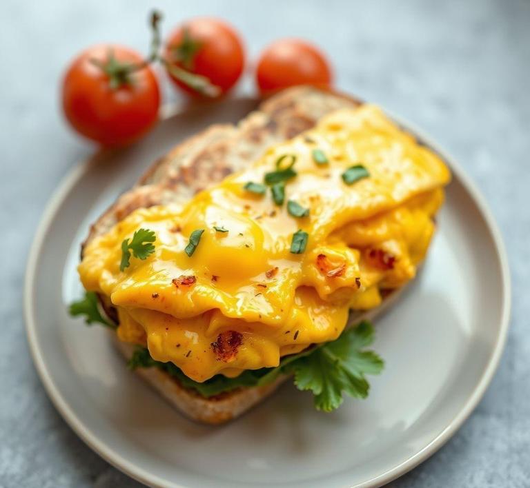 Scrambled Egg and Cheese Sandwich