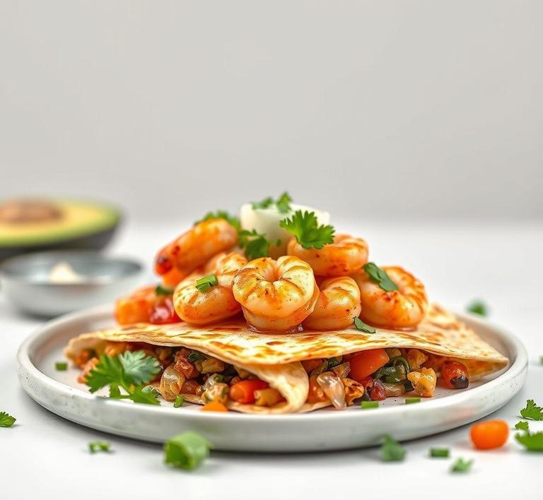 Shrimp Boil Quesadilla