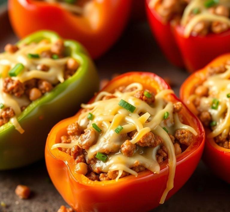 Sloppy Joe Stuffed Peppers