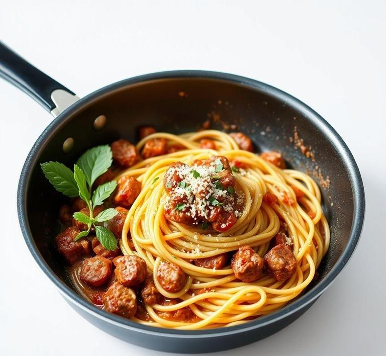 Spaghetti Meat Skillet