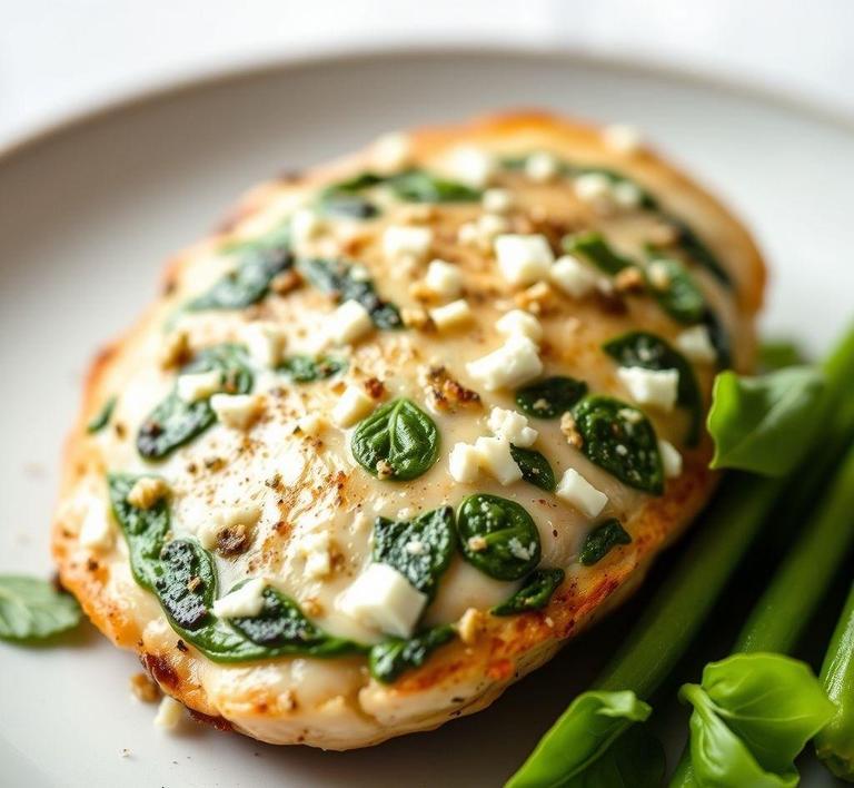 Spinach and Feta Stuffed Chicken Breast