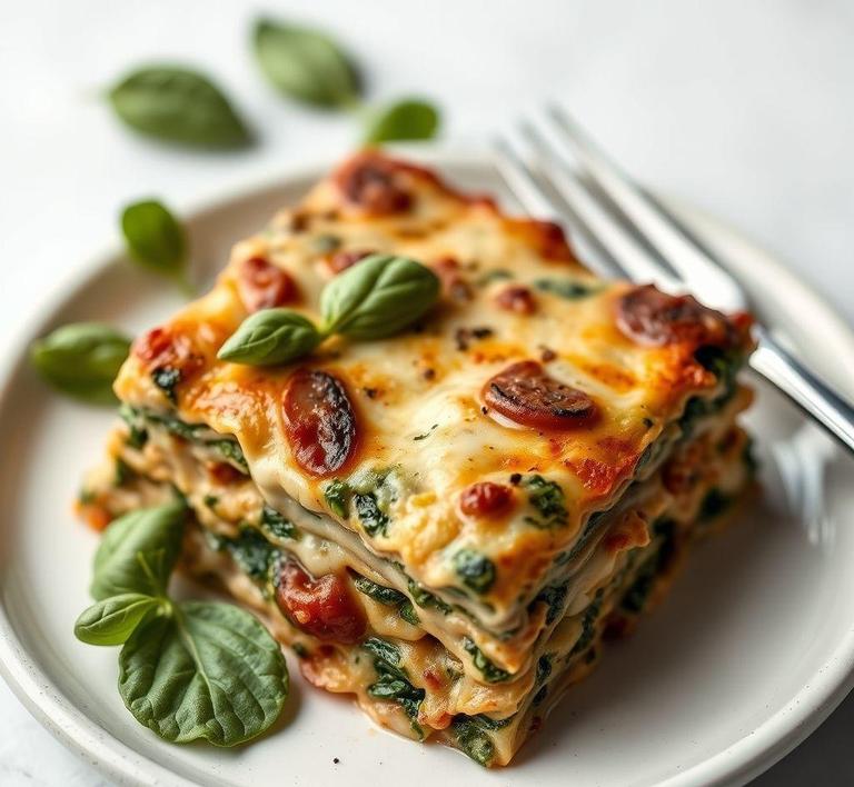 Spinach and Mushroom Lasagna