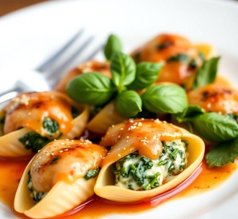 Spinach and Ricotta Stuffed Shells