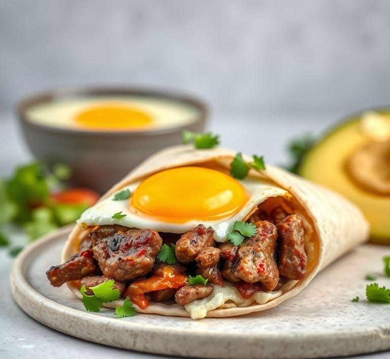 Steak and Egg Breakfast Burrito