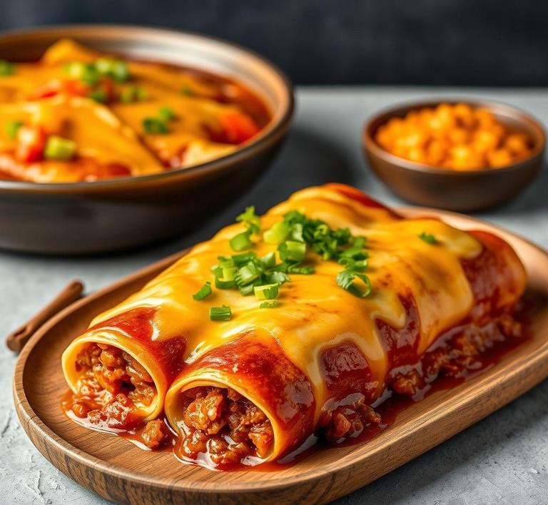 Tamale Meat Enchiladas