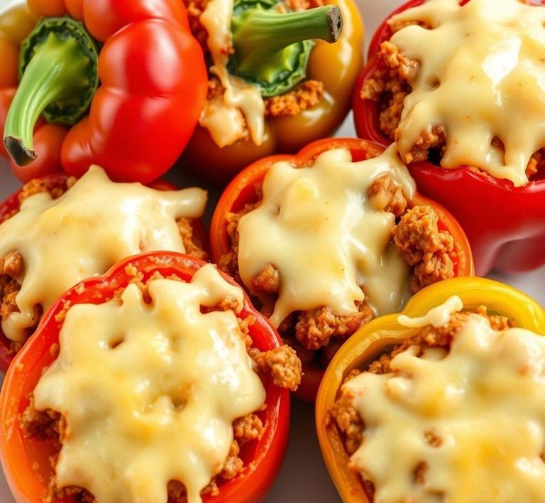 Tamale Meat Stuffed Bell Peppers