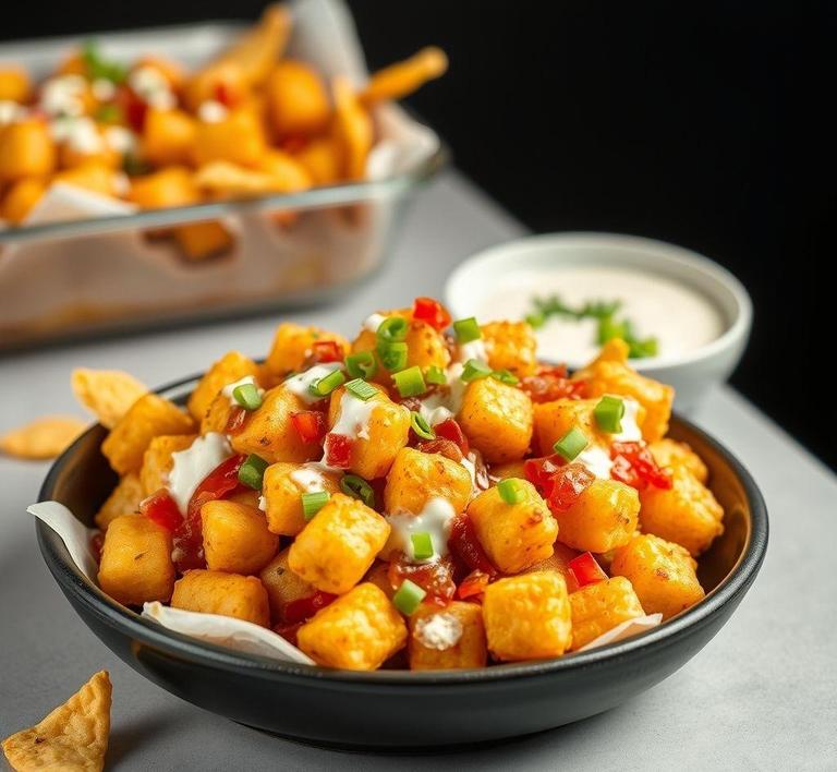 Tater Tot Casserole Nachos