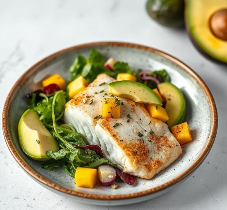 Tilapia Salad with Mango and Avocado