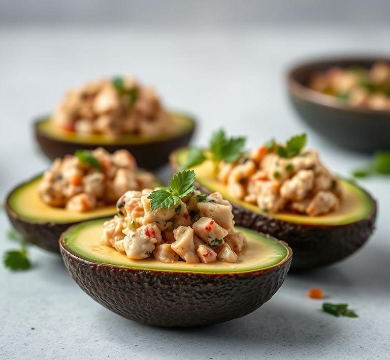 Tuna Stuffed Avocados