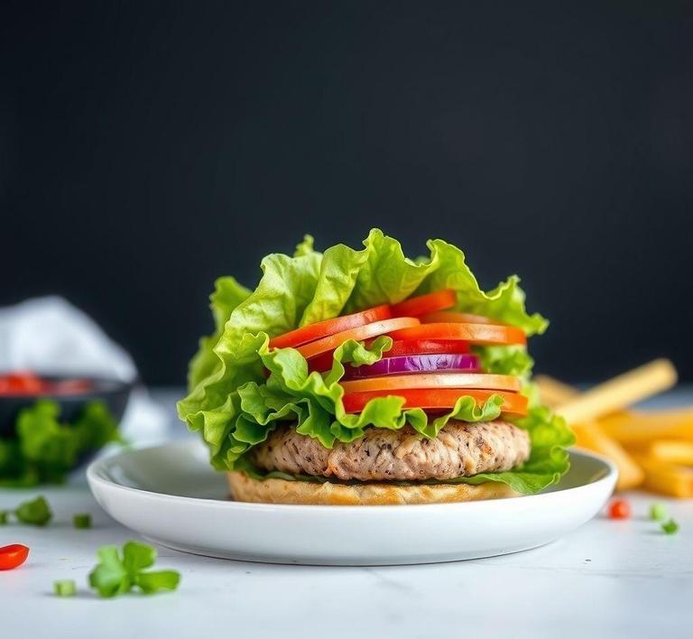 Turkey Burger Lettuce Wraps