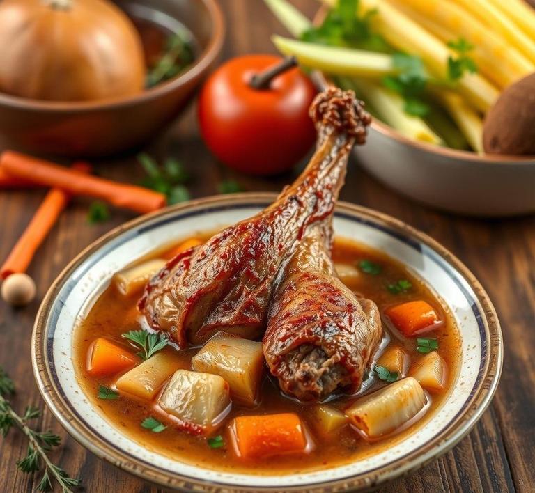 Turkey Leg Soup