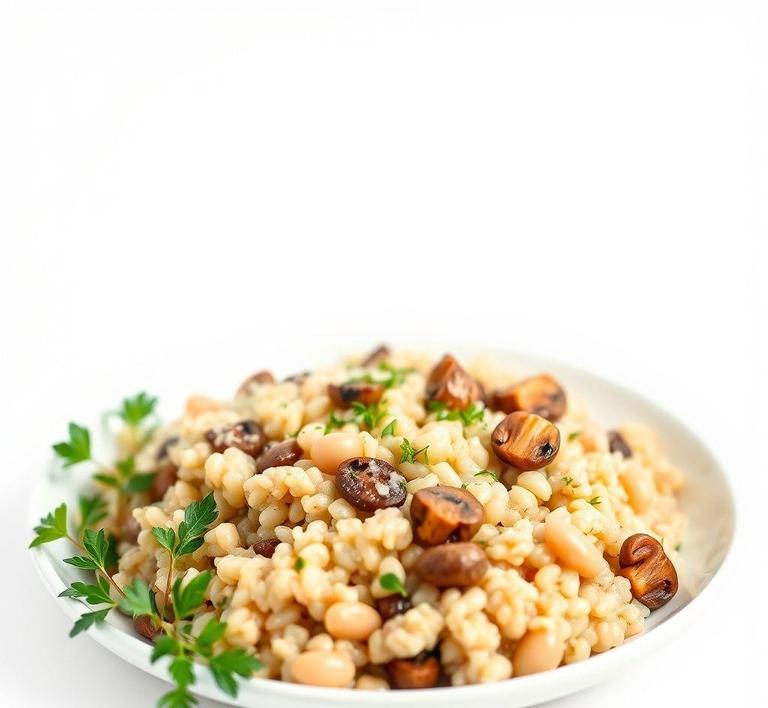 White Bean and Mushroom Risotto